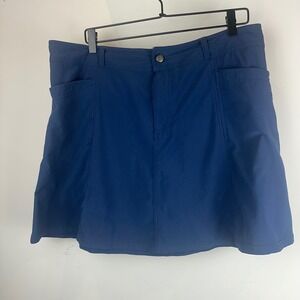 L.L.Bean‎ Skort Women's Size 16 REG Blue Active Golf Athletic Outdoor Skirt